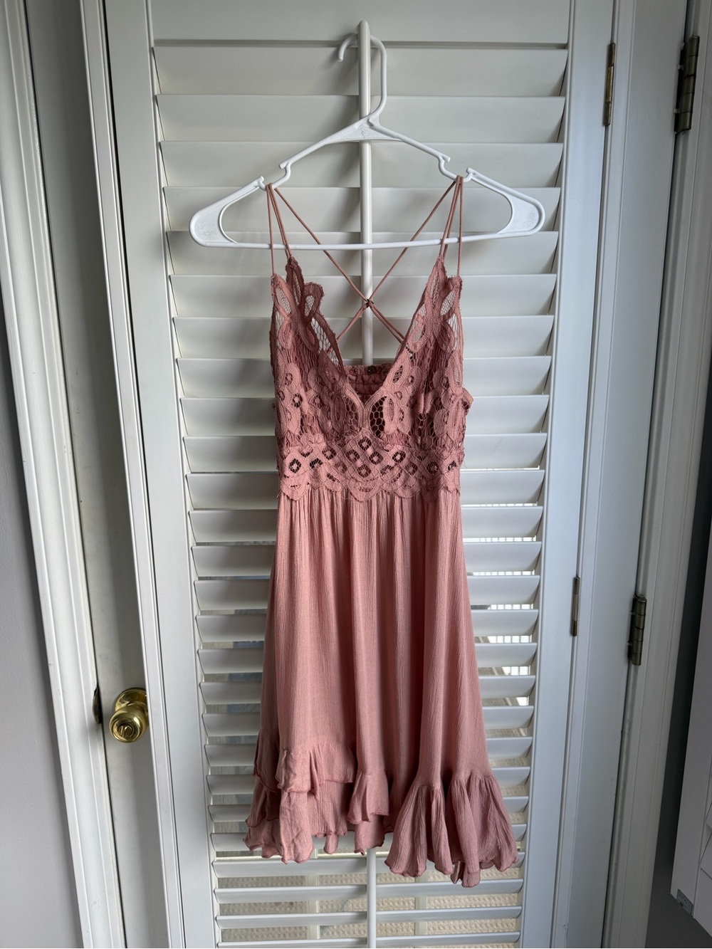 Boho whimsy FP One Adella Slip Mini Dress | festival summer  dress size small